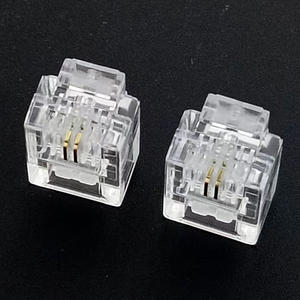 ראש RJ-11 קריסטל מחבר אביזר 6p2c טלפון נייד שקע דיסק אלחוטי ג 'ק 11 אביזר - Product Image 4