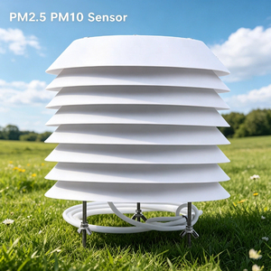 เซ็นเซอร์ตรวจวัดคุณภาพอากาศ PM 2.5 10 แบบรวมสำหรับภายนอกอาคาร รุ่น XS-PM พร้อมแผ่นป้องกันแสงอาทิตย์ XS-PM เซ็นเซอร์ PM รุ่น XS-PM สำหรับภายนอกอาคาร PM 2.5 10 แบบรวม - Product Image 1