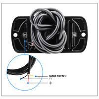 Nouvelle lumière stroboscopique LED mince, feux de position latéraux, feux d'avertissement 12-24V pour camions et remorques