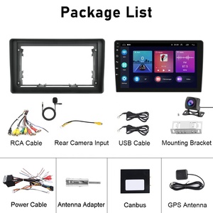 Autoradio Podofo 9 ''Android 13 pour <span class=keywords><strong>Fiat</strong></span> <span class=keywords><strong>Panda</strong></span> 2003-2012 CarPlay Android <span class=keywords><strong>Auto</strong></span> GPS WiFi BT FM RDS Fascia Panel OEM/ODM Factory - Product Image 6