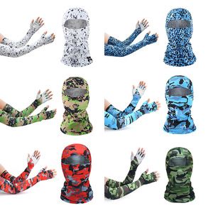 Outdoor Sun Protection Headgear With UV Arm Sleeves And Half Finger Gloves For Cycling Mountaineering Fishing Unisex Adult - Product Image 5