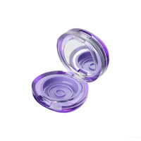 Pot cosmétique en plastique à double face avec couvercle rabattable pour crème, masque pour les lèvres, rouge à lèvres, baume, parfum, baume pour les yeux, fard à paupières