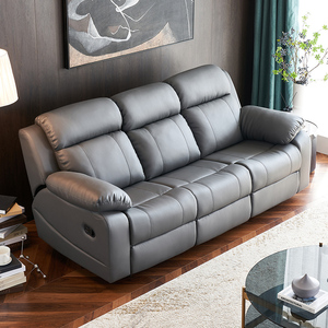 Sofá Reclinable Eléctrico de Primera Clase, Diseño Moderno, Tapizado en Cuero, Multifuncional, para Sala de Estar, Tres Personas, Modelo 6882-39 - Product Image 4