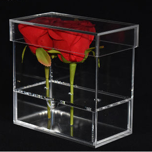 Nhà Máy SHP bán Hộp Hoa Acrylic vuông 3 lỗ hộp Acrylic trong suốt cho trường hợp trang trí nhà - Product Image 6