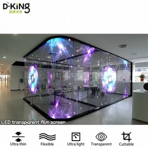จอแสดงผล LED แบบกระจกใส P6 P8 P10 P15 P20 สำหรับติดตั้งภายในอาคาร แสดงผลวิดีโอโฆษณาบนกระจก - Product Image 5