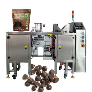 Machine d'emballage automatique à fermeture éclair avec roulement pour granulés/solides alimentaires, machine d'emballage sous film plastique - Product Image 1