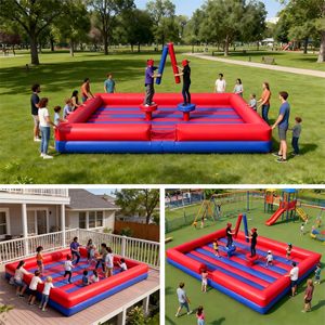 Terrain de <span class=keywords><strong>jeu</strong></span> sportif gonflable d'extérieur, arène de joute, parcours d'arène de combat gonflable, <span class=keywords><strong>jeu</strong></span> de combat pour adultes, jeux gonflables - Product Image 4