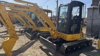 Miniexcavadora Komatsu usada de alta calidad de Japón, excavadora de construcción Komatsu Pc 35 de alta calidad en gran oferta