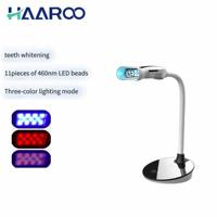 Appareil de blanchiment dentaire professionnel de bureau à 11 LED avancé avec lumière bleue, rouge et violette pour clinique