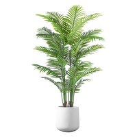 Plante Artificielle Verte : Palmier Sago, Palmier Areca, Bananier – Décoration Commerciale de Qualité Supérieure 100-200cm