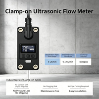 Débitmètre à ultrasons à fixation par pince OEM pour eau liquide et huile dans les tuyaux de petit diamètre pour les dispositifs médicaux et les instruments d'analyse