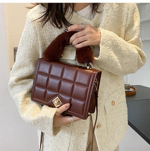 Ische warz blaue ดีไซเนอร์ Leder-handtasche Klein chtlein chtleder แฟชั่นระดับพรีเมี่ยม - Product Image 4