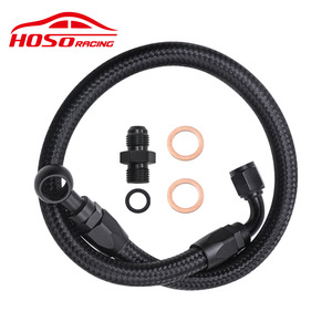 Kit de raccordement de conduite de carburant tressée HOSO RACING noir ODL13 pour Honda Acura série BD - Product Image 1
