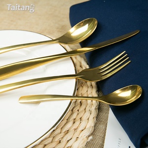 Taitang Hotel de oro de la boda <span class=keywords><strong>cuchillo</strong></span> <span class=keywords><strong>y</strong></span> <span class=keywords><strong>tenedor</strong></span> <span class=keywords><strong>juego</strong></span> de cubiertos de acero inoxidable de lujo cubiertos - Product Image 5