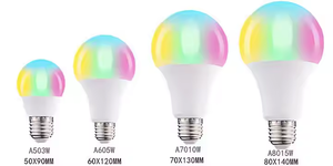 RGB 12W A80 E27 Lâmpadas LED inteligentes Home controle remoto para cores mudando - Product Image 2