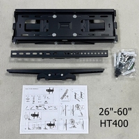 Doppelter Schwenkarm TV-Wandhalterung Serie für 26-80 Zoll Bildschirme Vollbeweglich 400mm Auszug ±15° °   Tilt HT400 HT600 Direktvertrieb vom Hersteller OEM