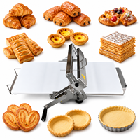 Laminoir manuel en acier inoxydable 304 pour pâte feuilletée, machine à rouler la pâte à tarte aux œufs pour usage domestique et professionnel en boulangerie