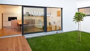 Puerta corrediza de vidrio para patio de aluminio automática con rotura térmica comercial para casa residencial - Product Image 4