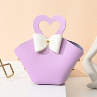 Boîte en cuir portable pour mariage, cadeau, bonbons, emballage de Noël
