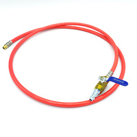 Tuyau PVC rouge de 15 pieds, type serpentin, avec buse rotative inversée, garantie 3 ans, emballage en boîte