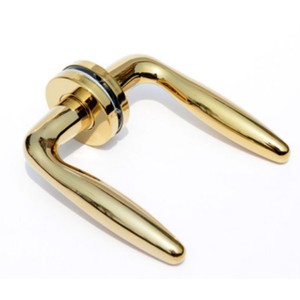 Juego de Manijas de Liberación de Emergencia con Perforación Europea de Acero Inoxidable, Palanca de Puerta de Madera Sólida de Alta Resistencia para Hotel, Oficina, Casa - Product Image 1