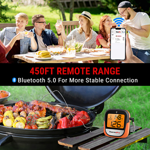 Thermopro TP901 Thermomètre <span class=keywords><strong>de</strong></span> <span class=keywords><strong>cuisson</strong></span> <span class=keywords><strong>connecté</strong></span> Bluetooth sans fil Thermomètre à viande numérique à rétroéclairage tactile - Product Image 3
