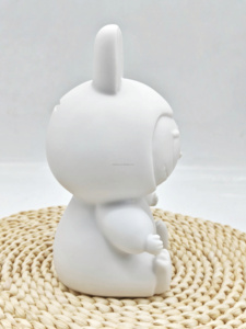 Artecho tokoh putih artcact Labubu untuk lukisan cairan, aliran perlengkapan seni akrilik, boneka permukaan buram tinggi 18cm - Product Image 2