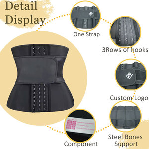 Fajas Reductoras de Cintura de Látex Originales en Oferta, Faja <span class=keywords><strong>Colombiana</strong></span> con 9 Varillas, Corsés Postoperatorios, Fajas Moldeadoras para Mujer, Fajas Debajo del Busto - Product Image 4