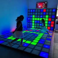 Juego Interactivo de Piso LED de Grado Comercial - Cuadrícula de Salto Activa para Centros de Entretenimiento
