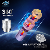 LED T20 Avec 1156 Bau15s 7440 P21W T25 Puissant Blanc Ambre Rouge Clignotant Lampe No Hyperflash Strong Canbus