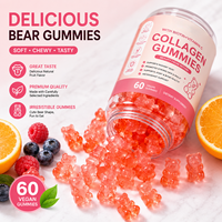 Complément alimentaire pour la beauté des cheveux, de la peau et des ongles, 60 gommes végétaliennes au collagène, biotine et vitamine C, marque privée, OEM ODM