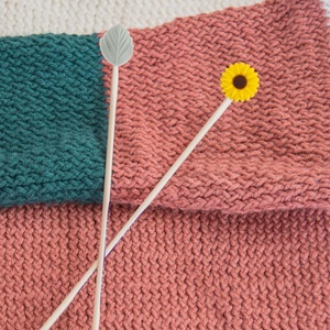 Daisy Leaves Knitting Needles Point Protectors Colorful Knitting Needle Caps for Knitting <b>Sewing</b> - Product Image 5