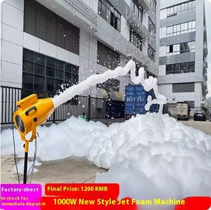 Máquina de espuma en aerosol con fuente de luz LED automática pequeña, fabricante de burbujas grande recargable para parque acuático, Fiesta en la piscina y jardín de infantes - Product Image 3