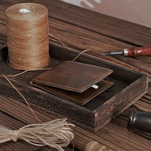 Directo de fábrica, billetera delgada de cuero laserable, billetera delgada para tarjetas, billetera de cuero grabada plegable minimalista personalizada - Product Image 2