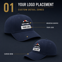 Casquette de baseball personnalisée à 6/5 panneaux avec sangle réglable, design unisexe, style sportif, mode décontractée, utilisation toute saison