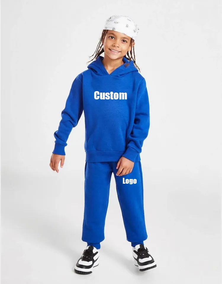 Hot Selling Customize Toddler Clothes Sets New Blank Boys Sweat Suits Wholesale Children Hoodie Sets