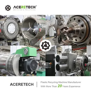 La productivité élevée pp/PE/ABS s'écaille/rebroie la machine de granulation en plastique réutilisée ACS-H1200/160