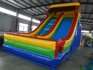 Toboggan sec gonflable à double terre en PVC classique bon marché pour entreprise de location de fête - Product Image 5