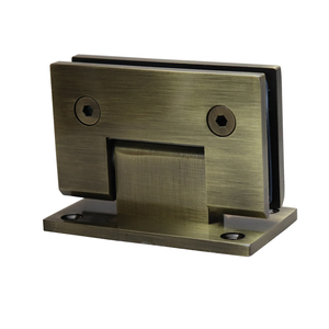 Zd kính không khung phòng tắm bao vây pivot Màn hình solid brass 90 độ cửa kính bản lề - Product Image 1