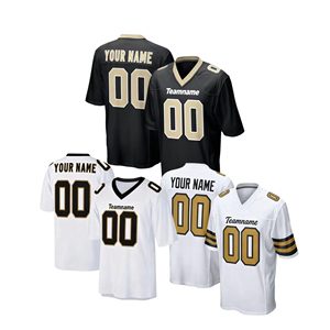 Vente en gros de maillots de football américain rétro de haute qualité pour hommes, personnalisables, 25/26, toutes les équipes, tailles plus grandes - Product Image 1