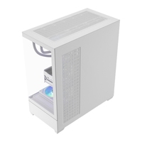 TB01White Mid Tower Gaming Computer Case Full View 360mm Radiator Support Wholesale Factory Direct