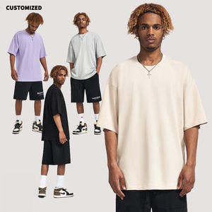 เสื้อยืดผู้ชาย240g 32เนื้อผ้าฝ้าย100% โลโก้ตามสั่งเสื้อยืดขนาดใหญ่เสื้อยืดสำหรับผู้ชาย - Product Image 1