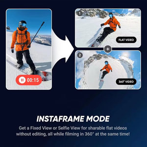 Insta360 360 Action <b>Camera</b> 2025 New Replaceable Lenses Triple Ai Superior Low Light 185 Mins Run Life 360x5 Standard Edition, 3 - Product Image 6