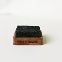 Diffuseur d'huiles essentielles portable en pierre de lave de qualité supérieure avec base en bois de hêtre et logo personnalisable