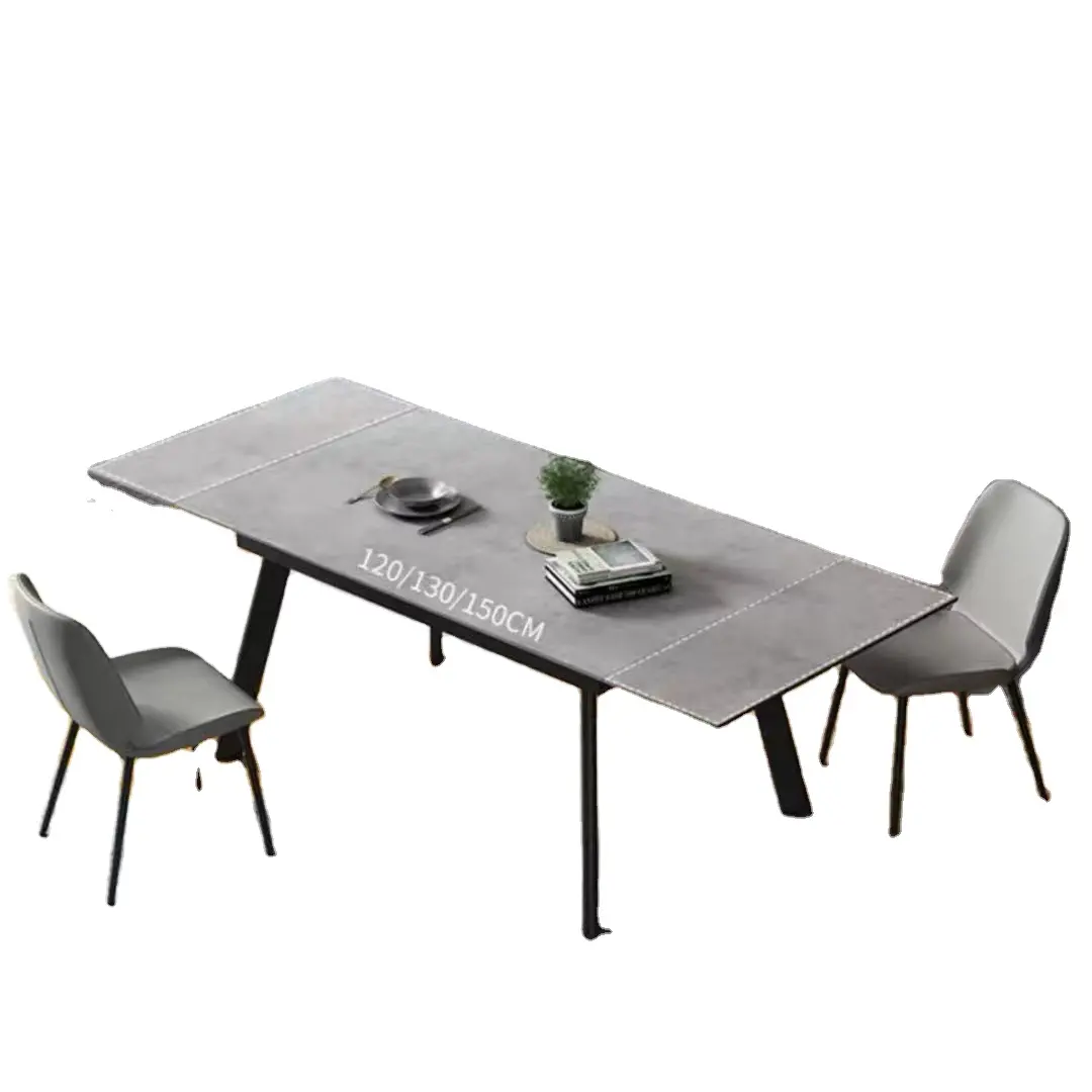 Furniture With Dining Chairs ceramic black Dining Table Set