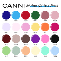Kit de Vernis Gel UV CANNI CC1-CC6 Nouvelle Collection, Sans HEMA, 30 Pièces/Set, Usage Professionnel pour Salons de Manucure