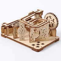 Pista de Canicas de Madera 3D para Ensamblar, Modelo Mecánico DIY, Venta al por Mayor