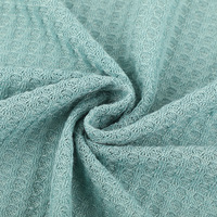 Tissu tricoté brocart uni teint 205 GSM, 95% polyester 5% élasthanne, résistant à l'abrasion, à grain croisé, moderne et tendance