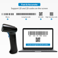 HC-780B, la Versión Profesional, Lector de Códigos de Barras Inalámbrico 2.4G 1D 2D QR, Adecuado para Almacenes y Hospitales