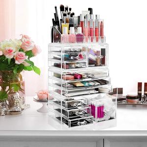 Organizador de Maquillaje de Plástico, Caja de Almacenamiento de Cosméticos Acrílica con Cajones y Exhibidor de Joyería con 11 Cajones - Product Image 3
